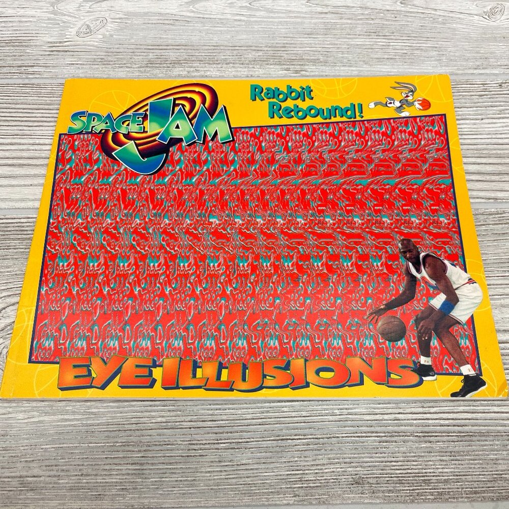 Vintage Space Jam Eye Illusions Rabbit Rebound!